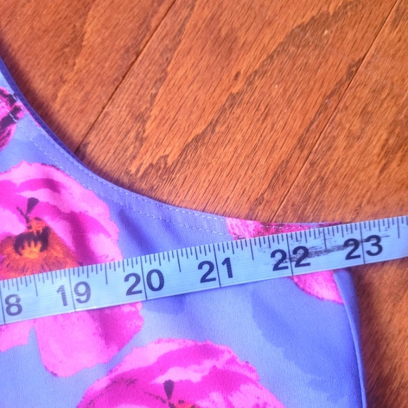 Banana Republic | Floral Contrast Stitch Maxi Dress, Sz. 20 - Picture 9 of 10